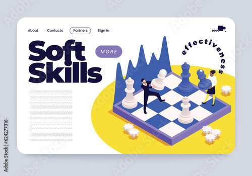Soft Skills Isometric Web Page