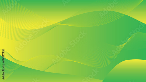 The background abstract in green and yellow color is a design vector wallpaper with line blend together in beautiful color. This can use for template, decoration, wallpaper, background, pattern.