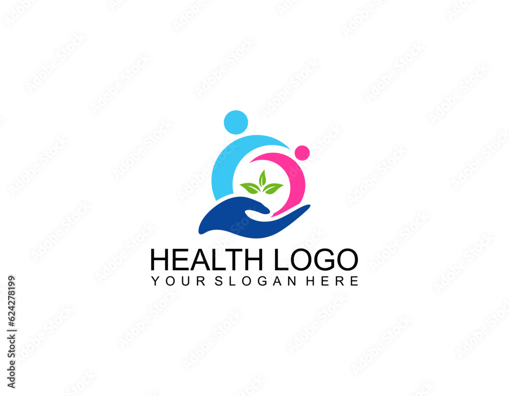 Health Care logo design template