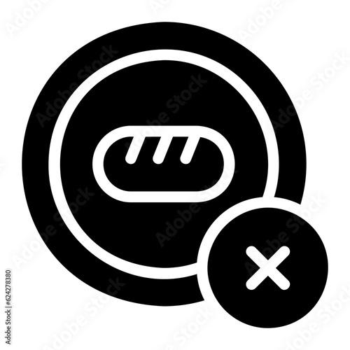 low carb glyph icon