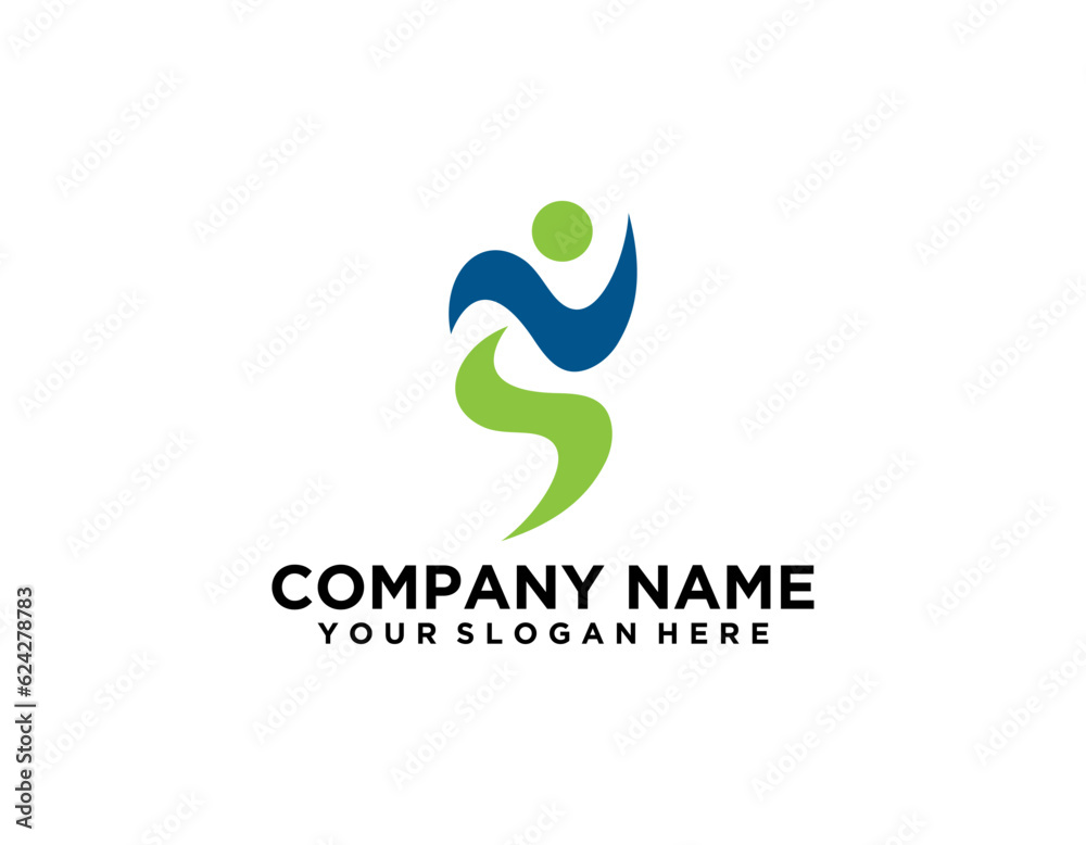 Health Care Logo, For Medical Center, With line Cross Symbol Health Care Logo, For Medical Center, With line Cross Symbol