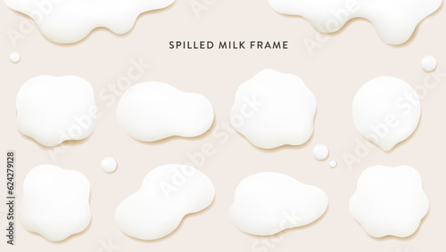 Spilled milk frame photo