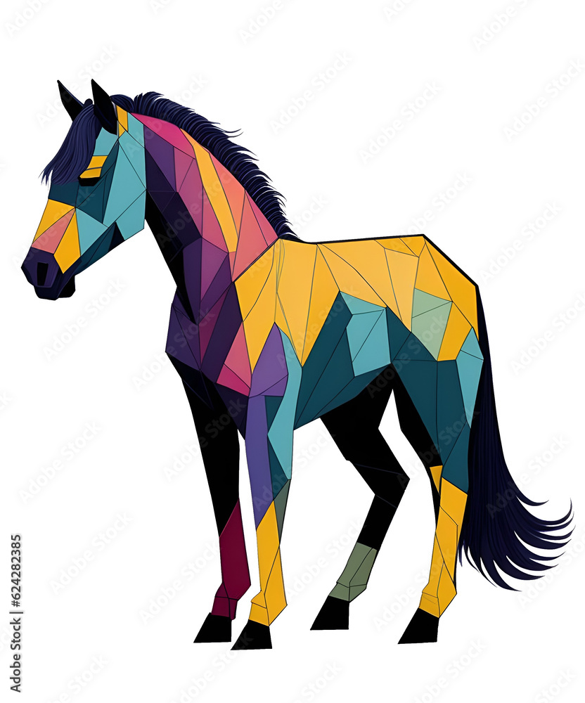 Obraz premium Transparent Geometric shaped Animal Art for Shirts