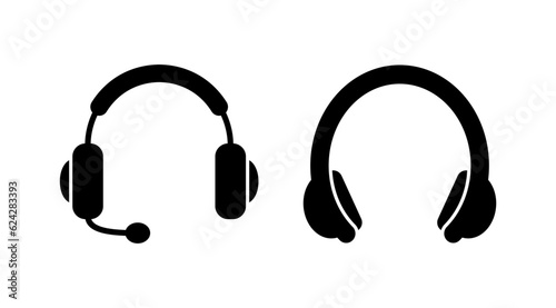 Headphone icon vector. headphones earphones icon. headset