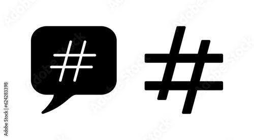 Hashtag icon vector. hashtag simbols