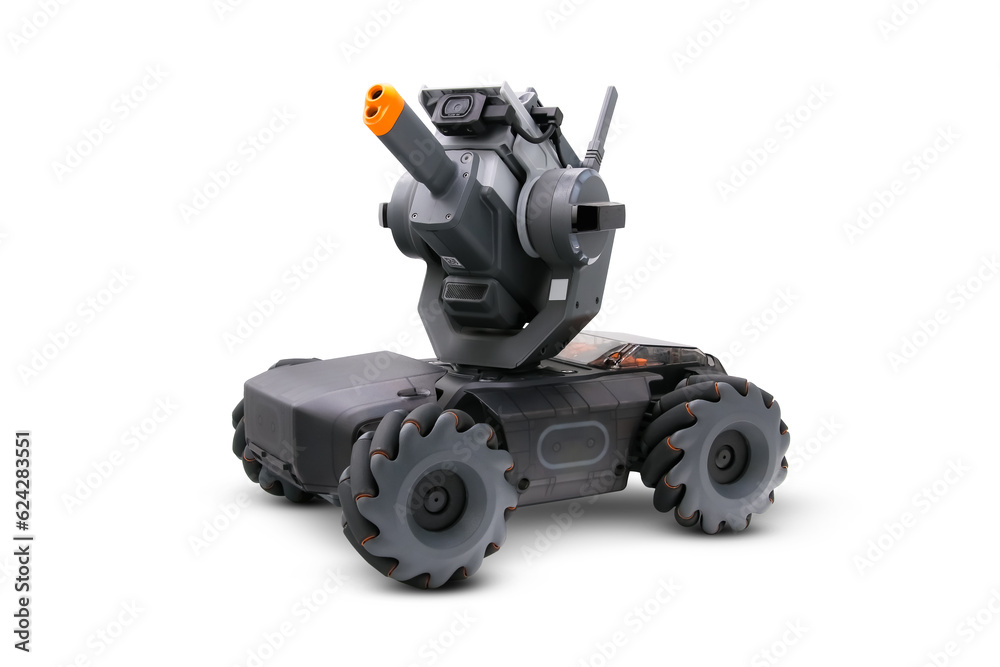 Robomaster S1 Programmable educational Robots isolated on white background Robomaster S1 Programmable educational Robots isolated on white background
