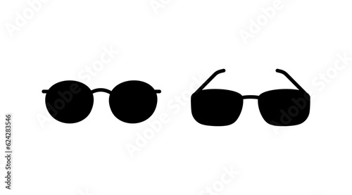 Glasses icon vector. eye glasses icon. sunglasses