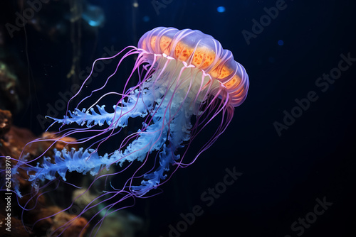 jelly fish in the water © Creative Pixels
