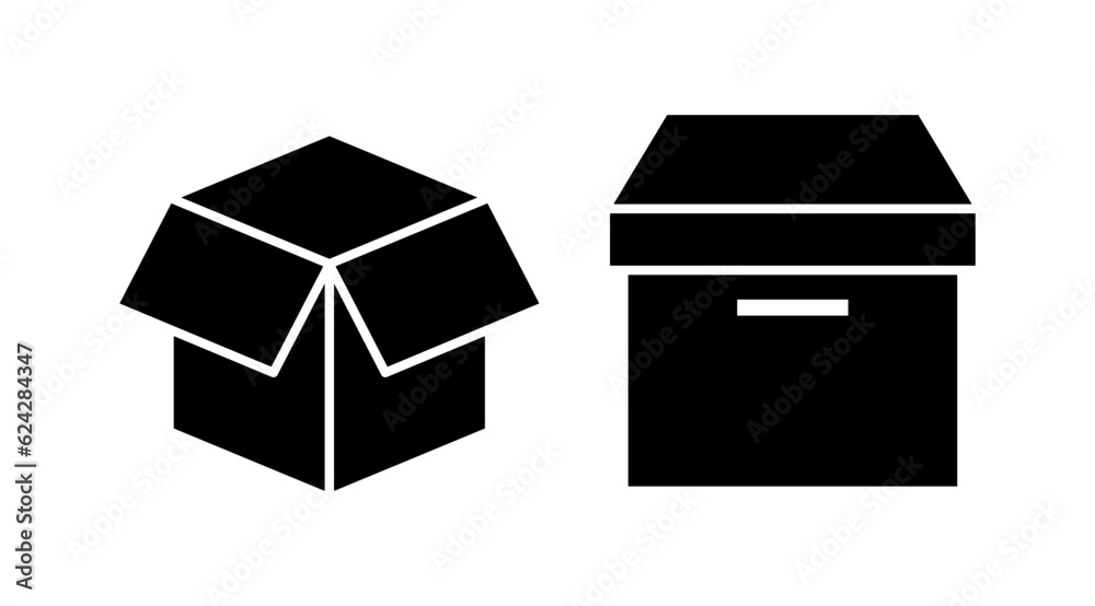 Box icon vector. Box sign. delivery package. parcel box. Box icon vector. Box sign. delivery package. parcel box.