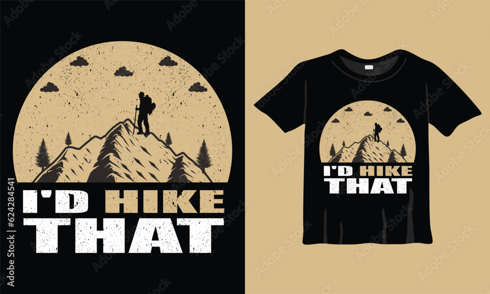 Adventure Mountains Hiking T-shirt Design
