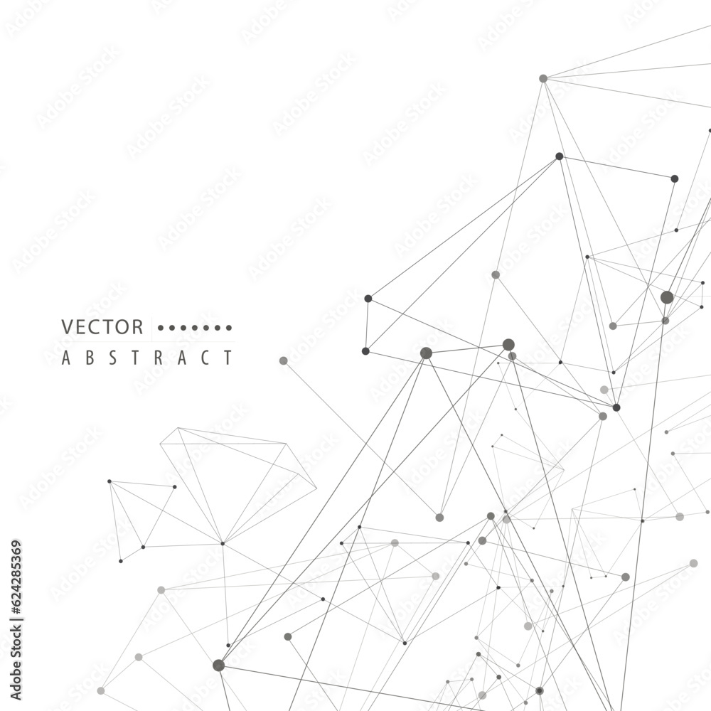 Vector dots and lines design. Concept modern futuristic background Vector dots and lines design. Concept modern futuristic background