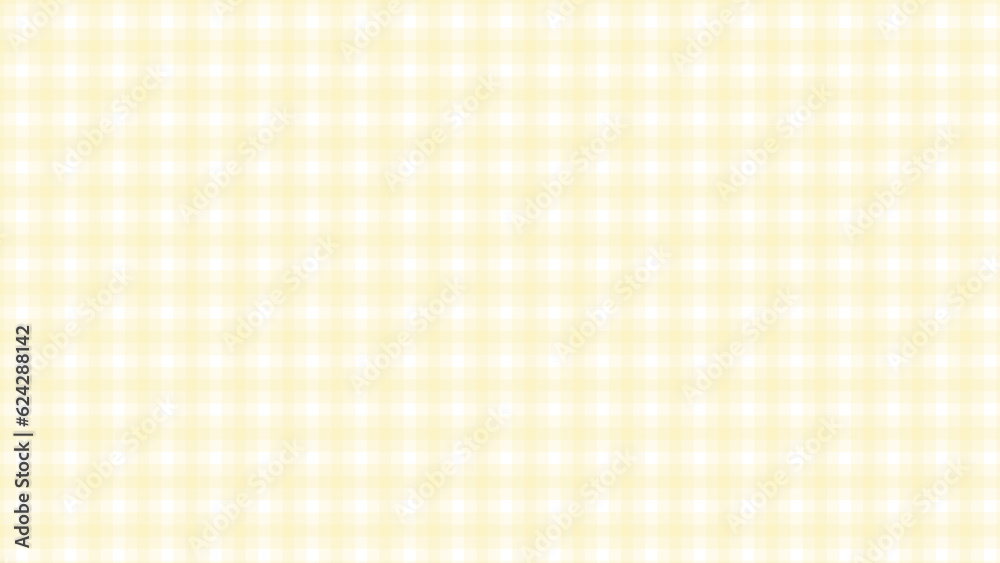 Yellow plaid fabric texture as a background	