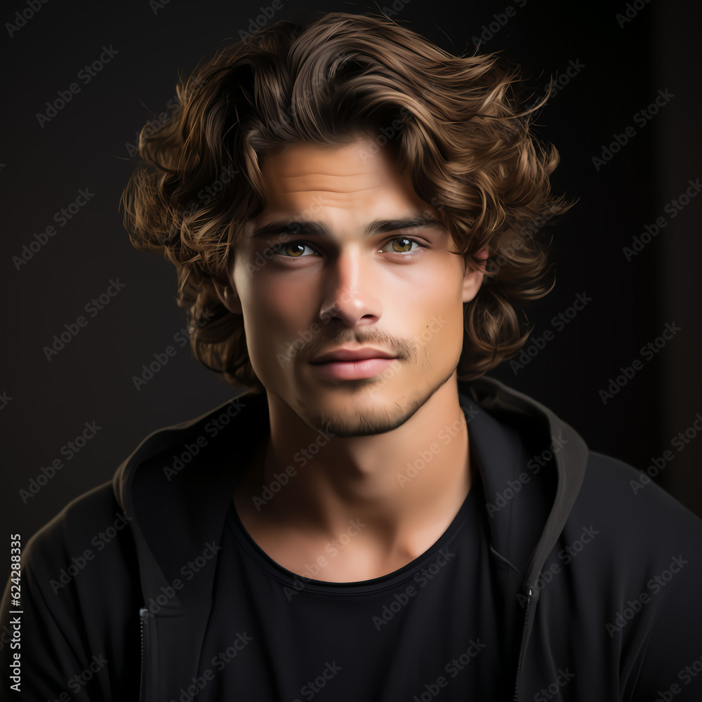 AI-generated portrait of a man AI-generated portrait of a man