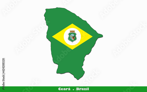 Ceará Flag - States of Brazil (EPS)