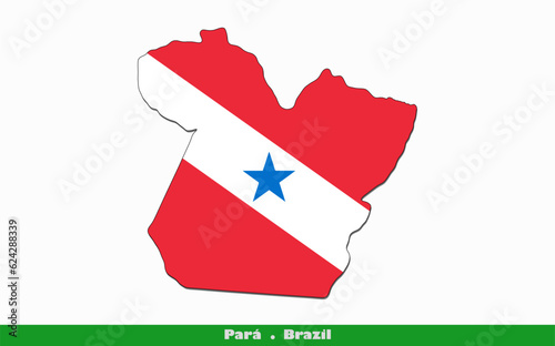 Pará Flag - States of Brazil (EPS)