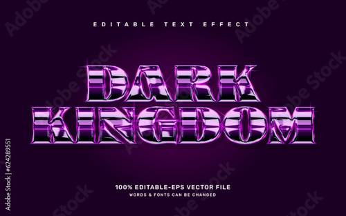 Dark kingdom editable text effect template