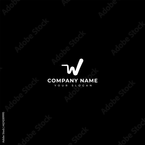 Modern letter W logo vector design template