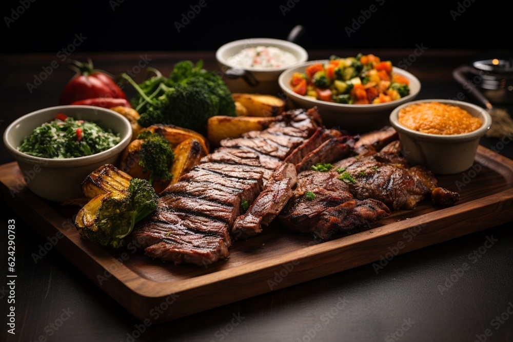 Churrasco Delight: A Mouthwatering Brazilian-Style Barbecue Created with Generative AI Churrasco Delight: A Mouthwatering Brazilian-Style Barbecue Created with Generative AI