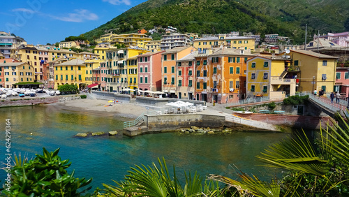 Fototapeta Naklejka Na Ścianę i Meble -  Nervi is a former fishing village now a seaside resort of Genoa in Liguria region of Italy