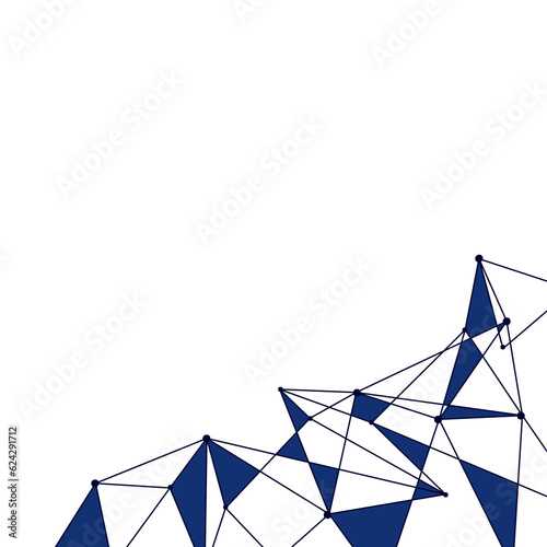 Customize your technology background design with the incorporation of an abstract low poly constellation line for decoration