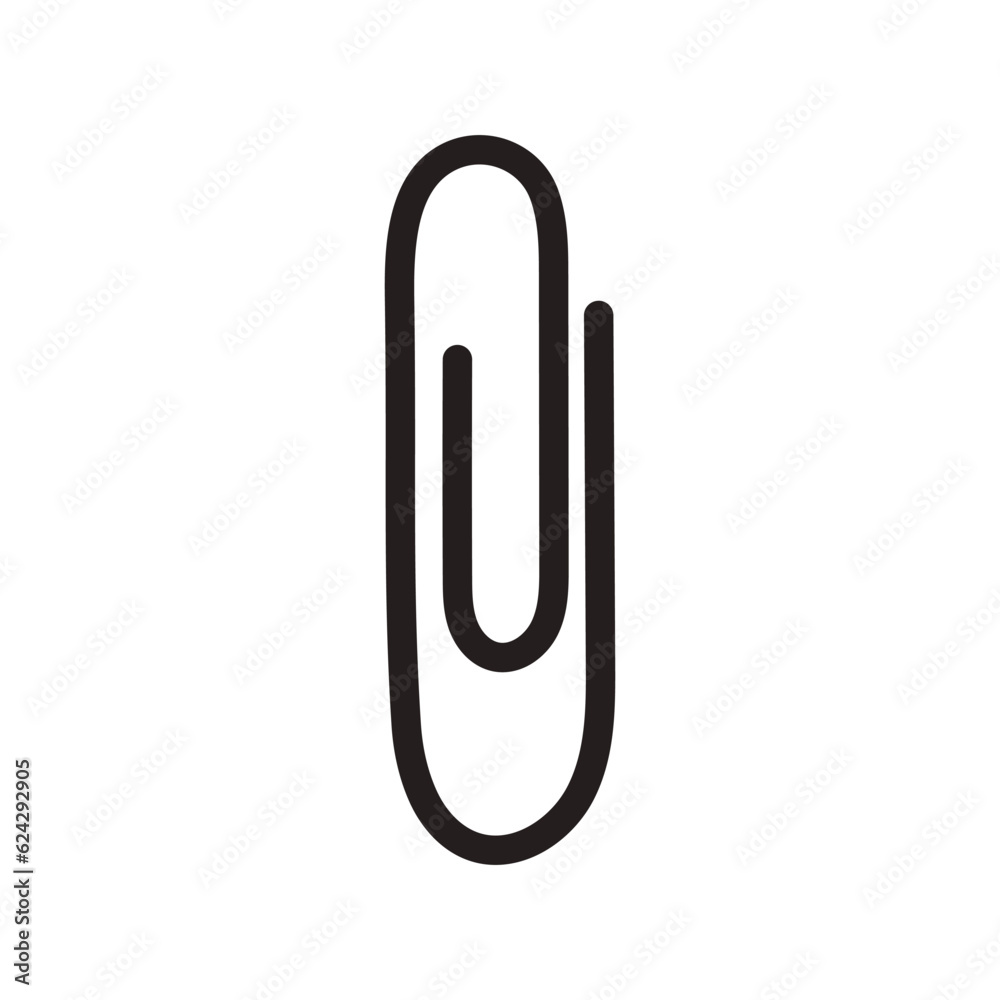 Paper Clip vector icon on isolated background Paper Clip vector icon on isolated background
