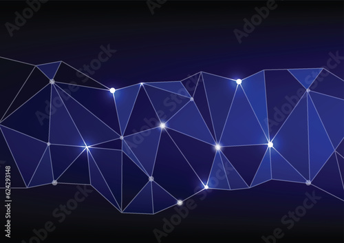 abstract low polygon harmony color background.