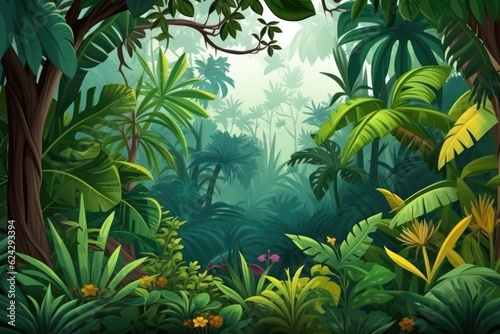 Fototapeta Naklejka Na Ścianę i Meble -  empty 3D cartoon background for kids and animation  generative ai creation 