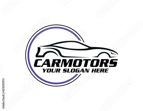 Car Logo Abstract Lines Vector. Vector illustration