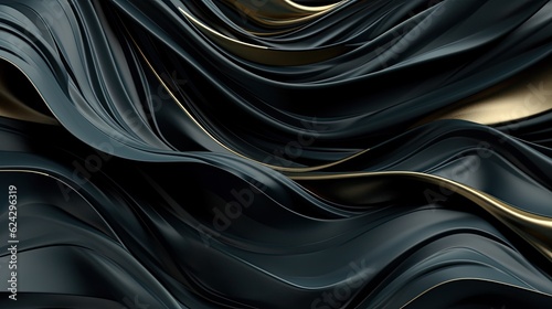 Abstract art background texture, liquid texture with fluid art material, coloured wavy design, modern waves wallpaper illustration - Generative ai