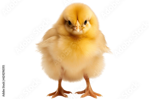 Chick Isolated on Transparent Background. Generative AI photo