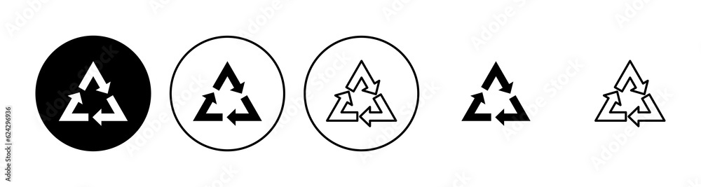 Obraz premium Recycle icon set. Recycling vector icon.