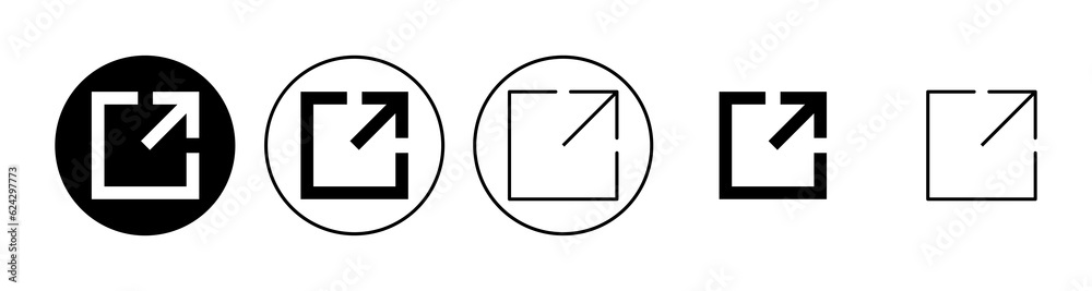 External link icon set. link icon vector. hyperlink symbol External link icon set. link icon vector. hyperlink symbol