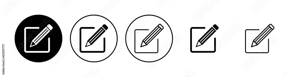 Edit icon set. edit document icon. edit text icon. pencil. sign up Edit icon set. edit document icon. edit text icon. pencil. sign up
