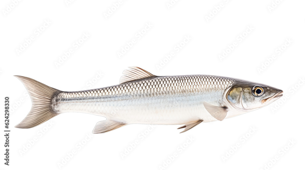 Mullet in transparent white background Mullet in transparent white background