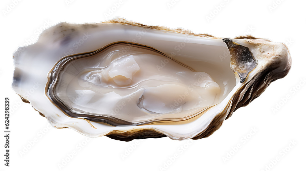 Oyster in transparent white background Oyster in transparent white background