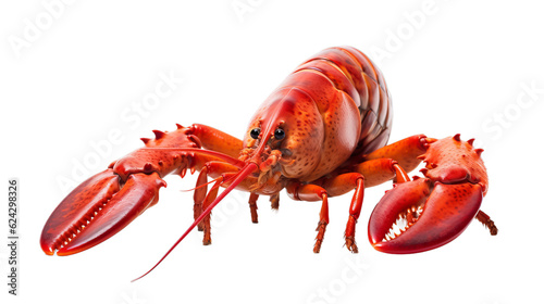 Lobster in transparent white background