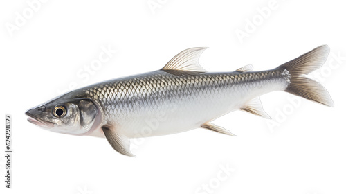 Mullet in transparent white background