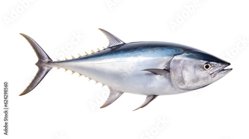tuna fish in transparent white background