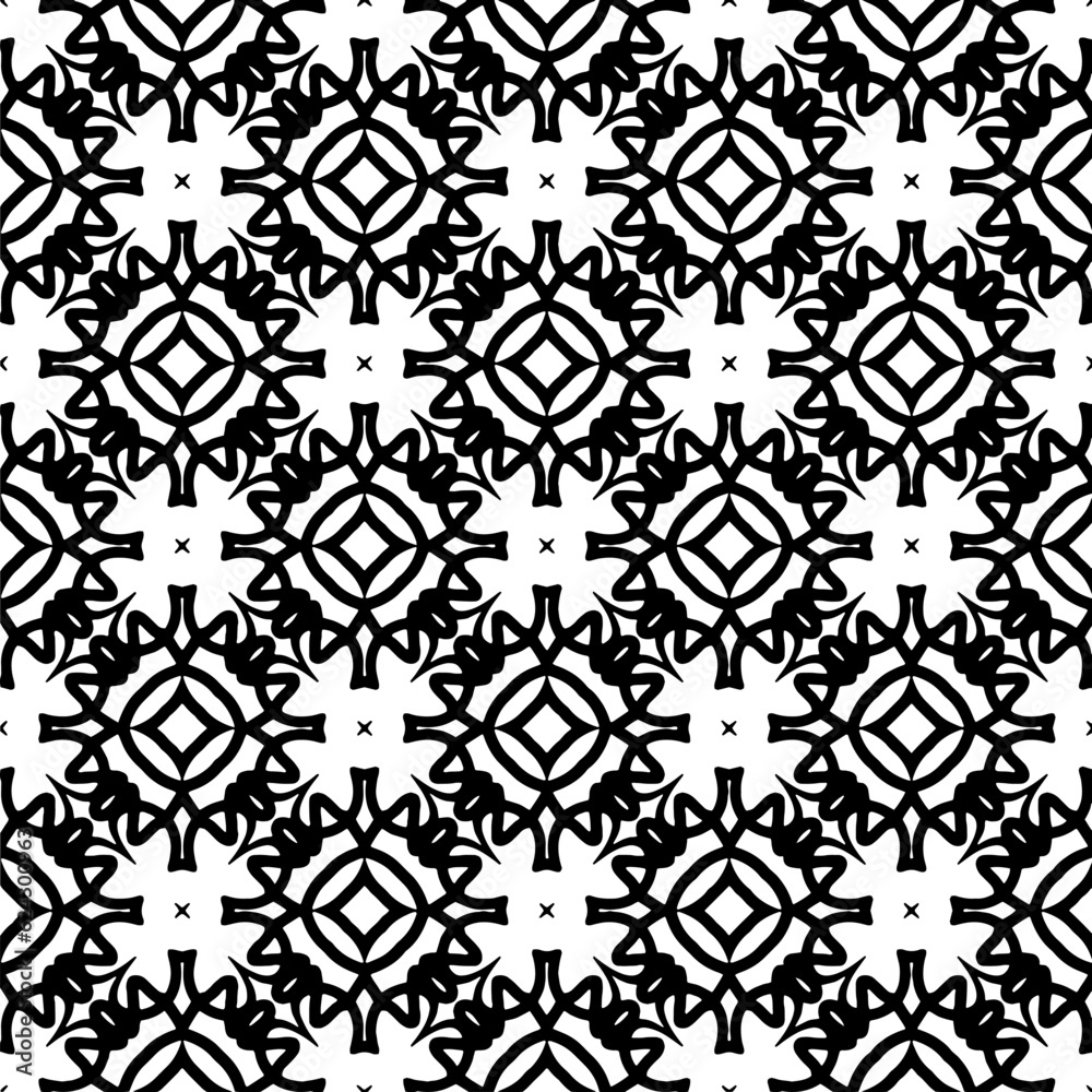 Simple repeating monochrome pattern. Abstract texture for fabric print, card, table cloth, furniture, banner, cover, invitation, decoration, wrapping.seamless repeating pattern. Black and white color. Simple repeating monochrome pattern. Abstract texture for fabric print, card, table cloth, furniture, banner, cover, invitation, decoration, wrapping.seamless repeating pattern. Black and white color.