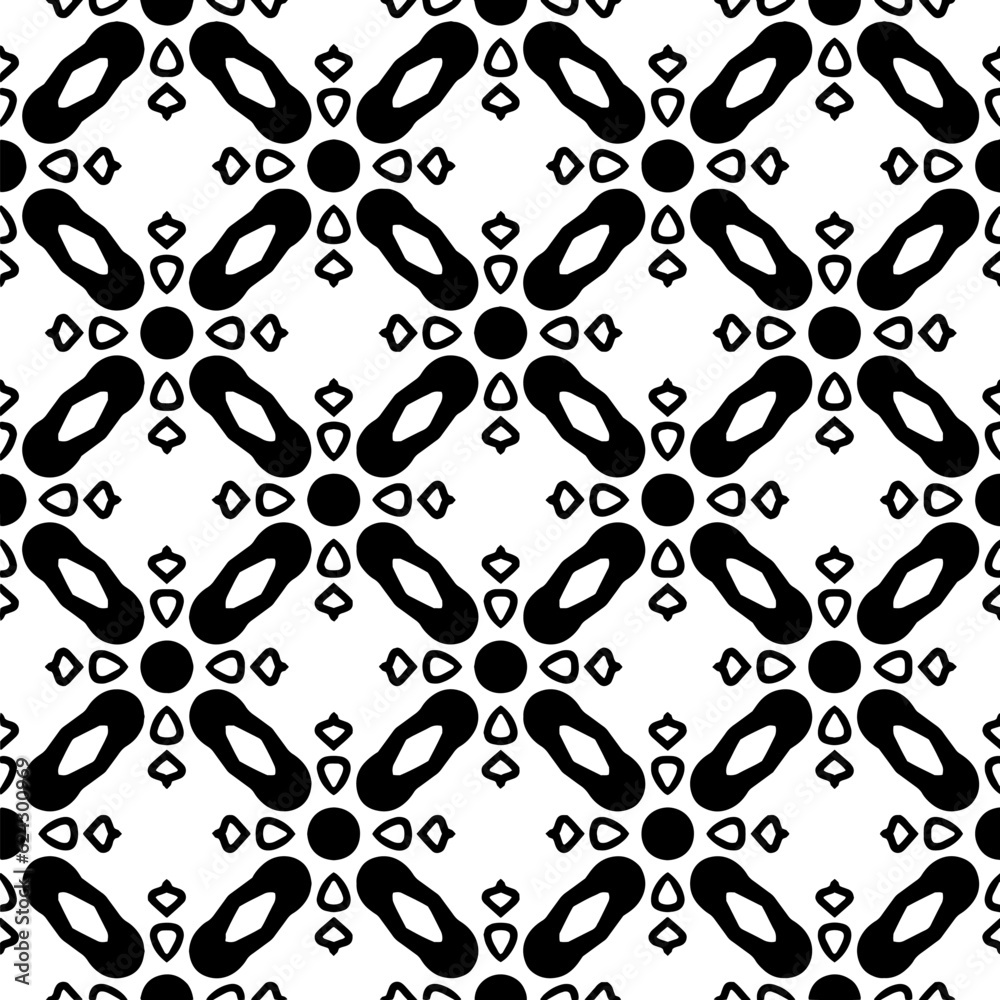 Simple repeating monochrome pattern. Abstract texture for fabric print, card, table cloth, furniture, banner, cover, invitation, decoration, wrapping.seamless repeating pattern. Black and white color. Simple repeating monochrome pattern. Abstract texture for fabric print, card, table cloth, furniture, banner, cover, invitation, decoration, wrapping.seamless repeating pattern. Black and white color.