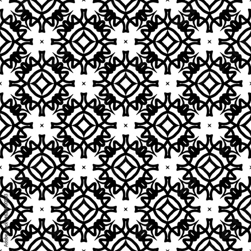 Simple repeating monochrome pattern. Abstract texture for fabric print, card, table cloth, furniture, banner, cover, invitation, decoration, wrapping.seamless repeating pattern. Black and white color.