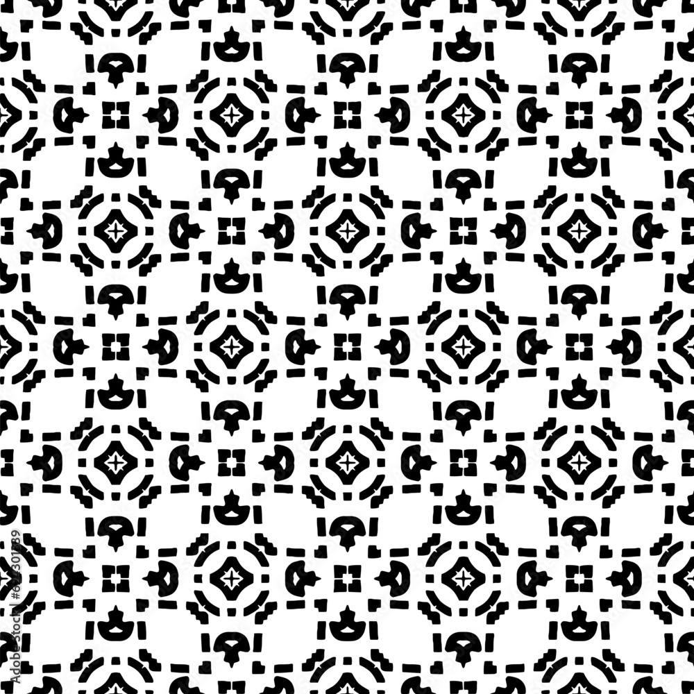 Simple repeating monochrome pattern. Abstract texture for fabric print, card, table cloth, furniture, banner, cover, invitation, decoration, wrapping.seamless repeating pattern. Black and white color. Simple repeating monochrome pattern. Abstract texture for fabric print, card, table cloth, furniture, banner, cover, invitation, decoration, wrapping.seamless repeating pattern. Black and white color.