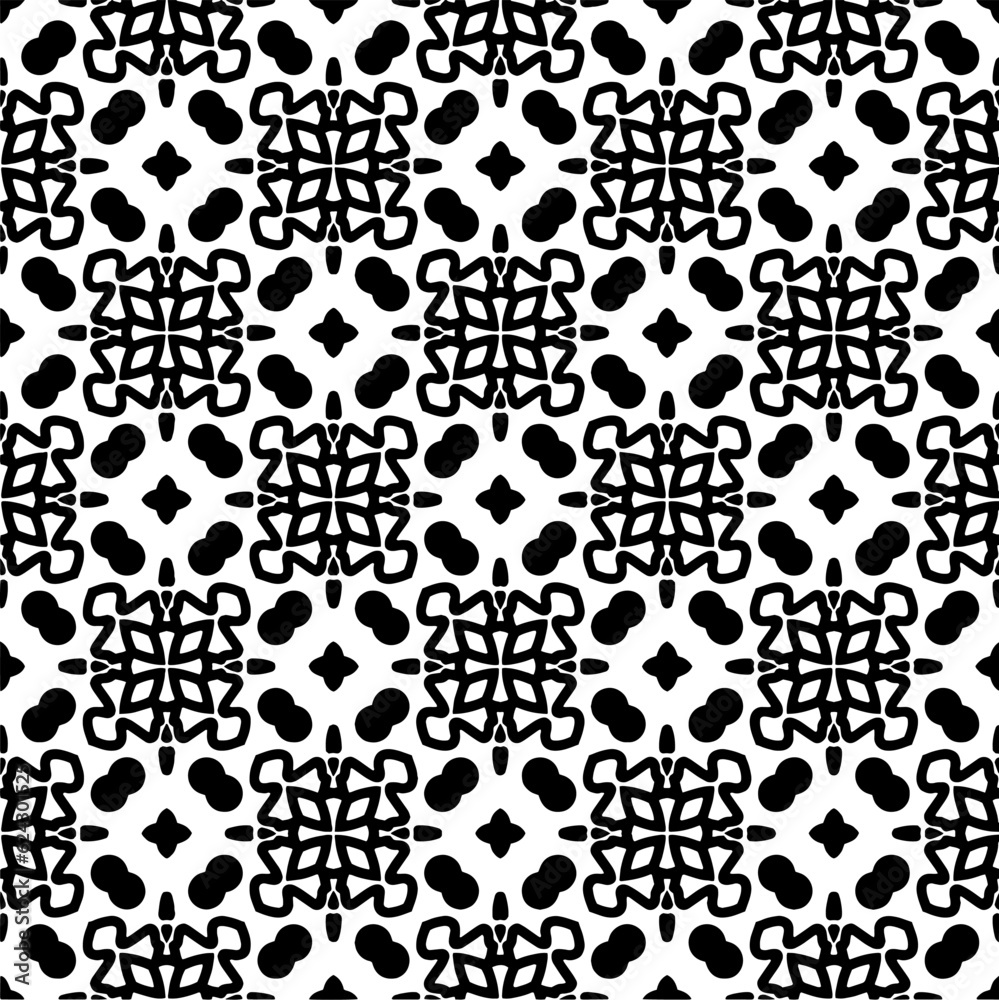 Simple repeating monochrome pattern. Abstract texture for fabric print, card, table cloth, furniture, banner, cover, invitation, decoration, wrapping.seamless repeating pattern. Black and white color. Simple repeating monochrome pattern. Abstract texture for fabric print, card, table cloth, furniture, banner, cover, invitation, decoration, wrapping.seamless repeating pattern. Black and white color.