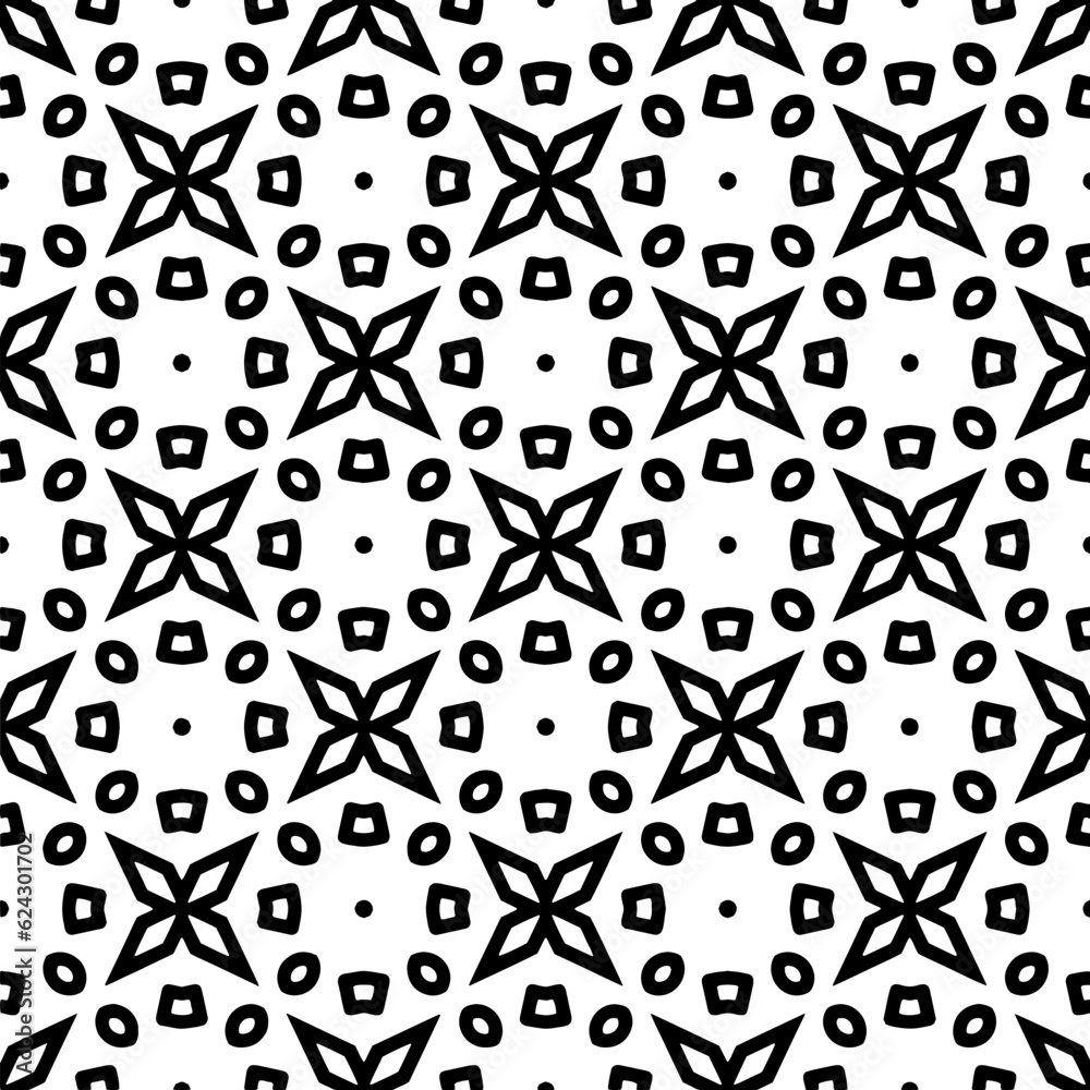 Simple repeating monochrome pattern. Abstract texture for fabric print, card, table cloth, furniture, banner, cover, invitation, decoration, wrapping.seamless repeating pattern. Black and white color. Simple repeating monochrome pattern. Abstract texture for fabric print, card, table cloth, furniture, banner, cover, invitation, decoration, wrapping.seamless repeating pattern. Black and white color.