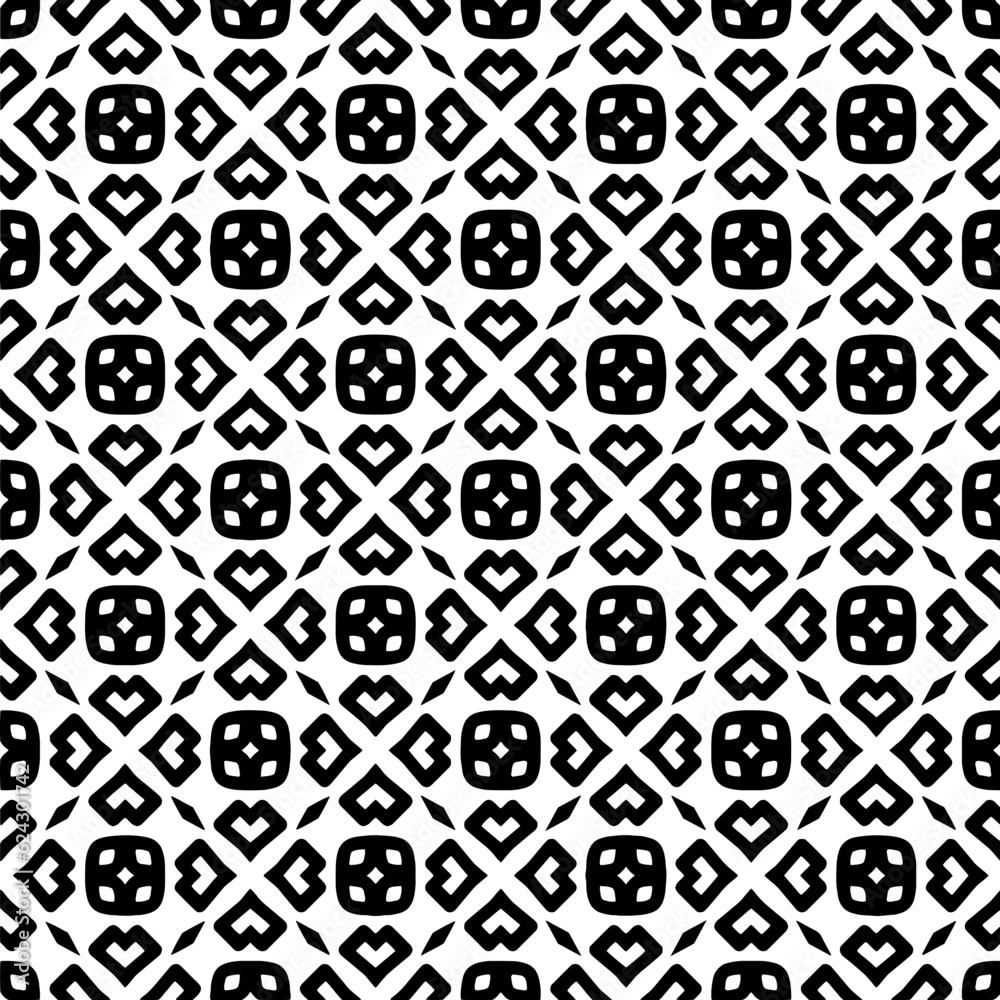 Simple repeating monochrome pattern. Abstract texture for fabric print, card, table cloth, furniture, banner, cover, invitation, decoration, wrapping.seamless repeating pattern. Black and white color. Simple repeating monochrome pattern. Abstract texture for fabric print, card, table cloth, furniture, banner, cover, invitation, decoration, wrapping.seamless repeating pattern. Black and white color.