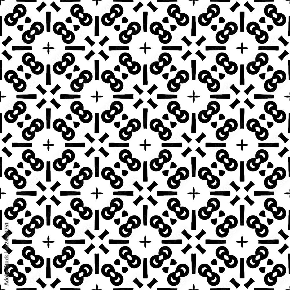 Simple repeating monochrome pattern. Abstract texture for fabric print, card, table cloth, furniture, banner, cover, invitation, decoration, wrapping.seamless repeating pattern. Black and white color. Simple repeating monochrome pattern. Abstract texture for fabric print, card, table cloth, furniture, banner, cover, invitation, decoration, wrapping.seamless repeating pattern. Black and white color.