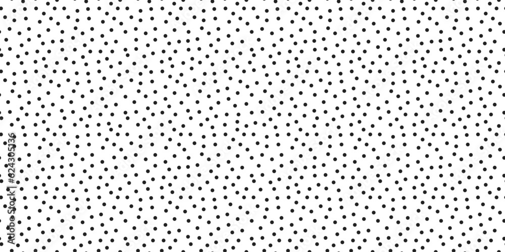 random dots texture. small polka dot seamless pattern background. black and white dots