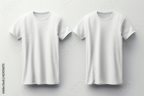 T-shirt mock-up fashion garment dress cotton space shirt stylish white blank copy black cloth