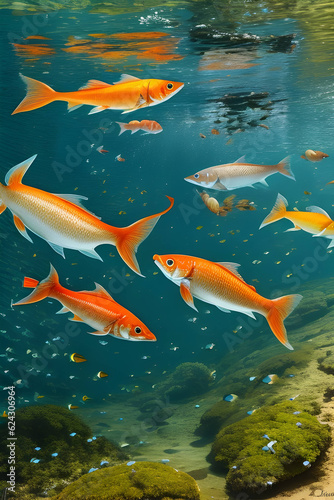 fishes in the water © Ch