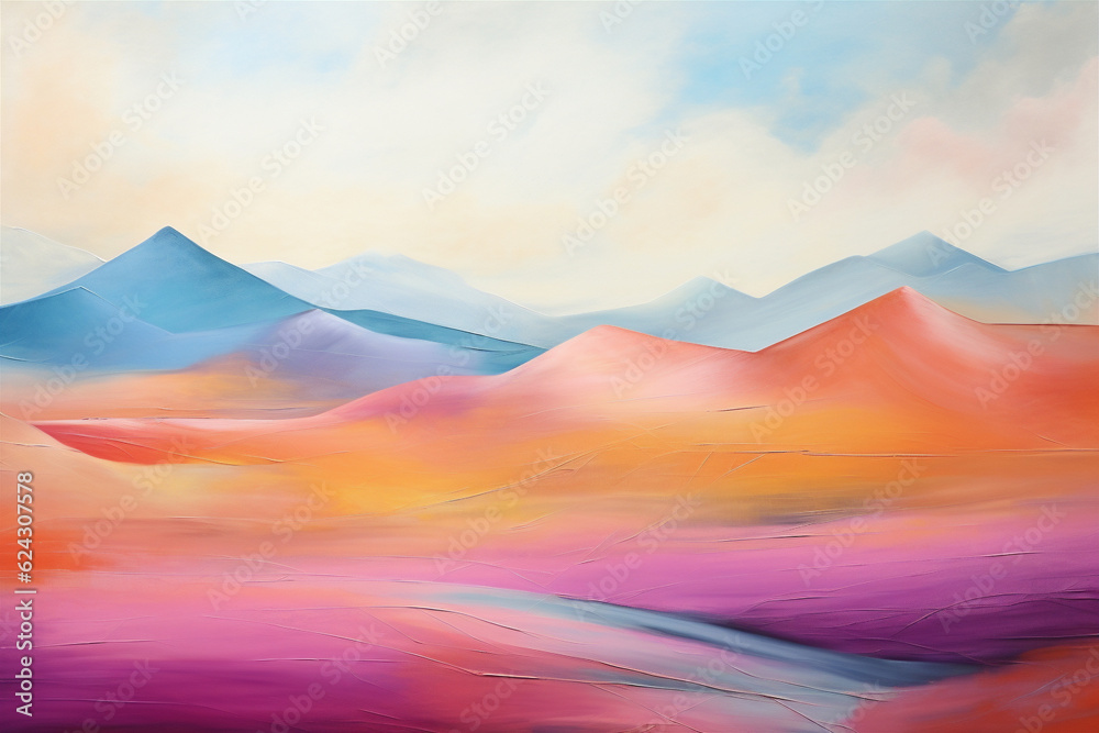 Abstract colorful landscape.  